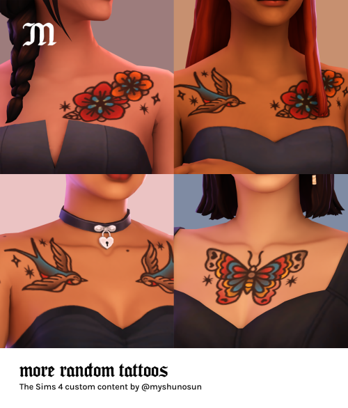 31 Gorgeous Sims 4 Tattoos to Add to Your CC Folder  Must Have Mods