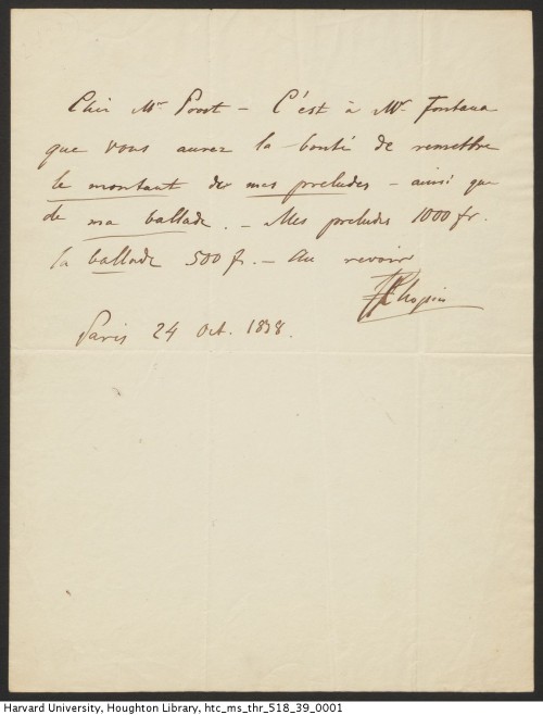 Above: Chopin, Frédéric, 1810-1849. Grande polonaise brillante pour piano, op. 53, 1843. *Mus.C455