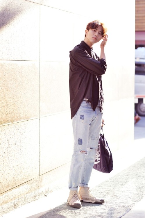koreanmalemodels:  Joo Woojae for streetfashion (cr: streetper.co.kr)