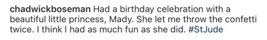scottyottyotty:  brianabreeze: He is really out here being a WHOLE King. I can’t. Chadwick had more fun than she did 