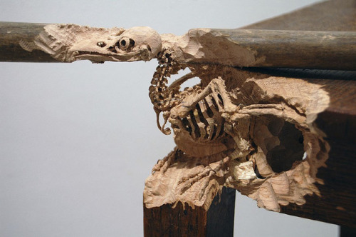wittyusernamed:thedesigndome:Artist Carves Wooden Rope Sculpture From a Tree TrunkArtist Maskull Las