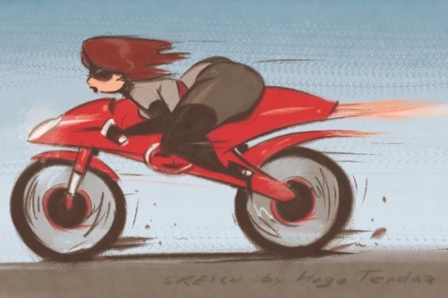 XXX Helen Parr’s Big Bu… Bike - Cartoon photo