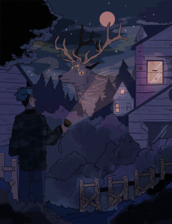 littlestpersimmon:the forest king is passing by.