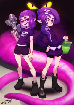 colodraws:  Drew @z0nesama ‘s inklings