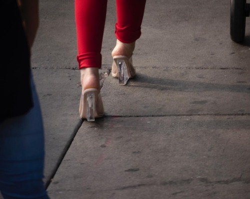 INTERSECTION (new work). Photographed in DTLA, from a second story parking lot overlooking the confl