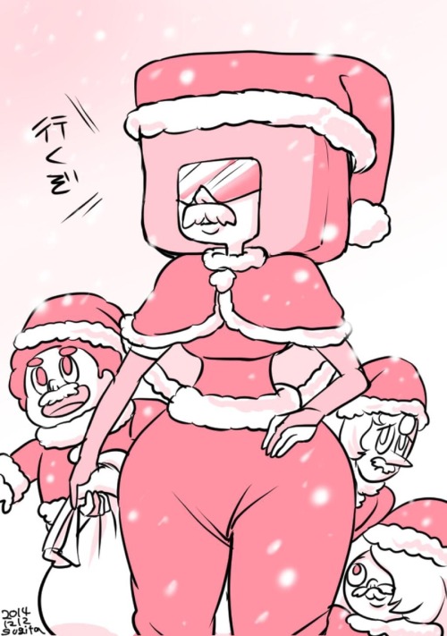 harumi-sugita:  冬を感じるイラストたち。 スティーブン・ユニバースを描いて、放送の無い12月を乗りきる作戦！  ◆みかんを食べて指先が黄色くなったパールさん。パールさんの指が好きです。