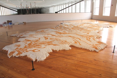 Xu Bing1st Class, 2011 500,000 “1st Class” cigarettes, adhesive, carpet