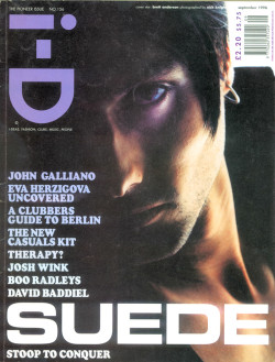 5oho:  brett anderson ph by nick knight for i-d magazine, september 1996 