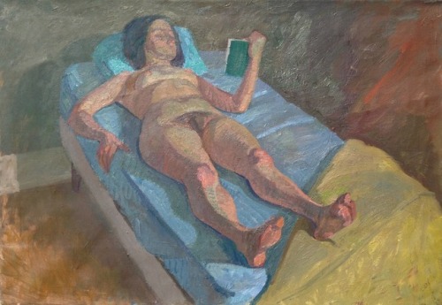 Victor Lasuchin (Russian/American, 1927 - 2013)Nude reading