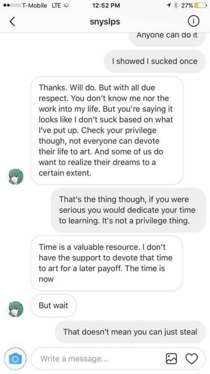 WARNING ART THIEF (Tracing art) SCREENSHOTS NOT MINE! Found this on IG!