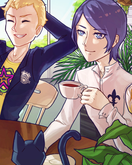 preview of my piece for @p5greatdays zinehappy cafe days  ☕ 