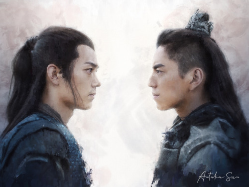 The Wolf (TV series) Darren Wang as Bo Wang (right) Xiao Zhan as Ji Chong (left)Photoshop / Digital