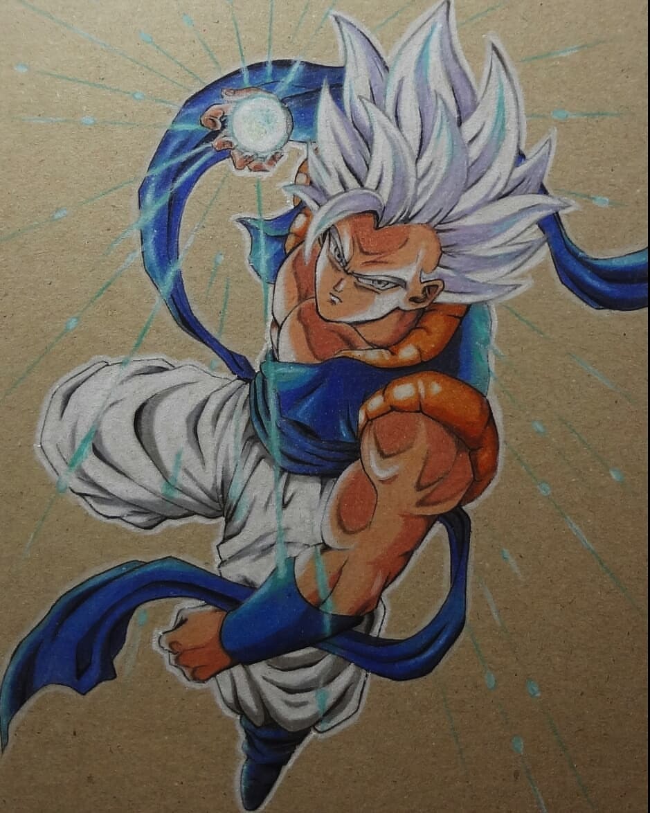 Carlos Arts — Gogeta - Desenho finalizado no papel duplex. Speed