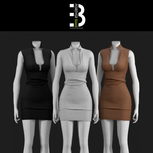 KIKI DRESS • All Lods• 5 swatches• Hq compatible• mesh original by me.•  read my tou. DOWNLOAD FREE 