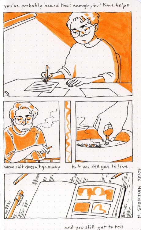 margautshorjian:a little comic about trauma with the meta ending nobody asked for