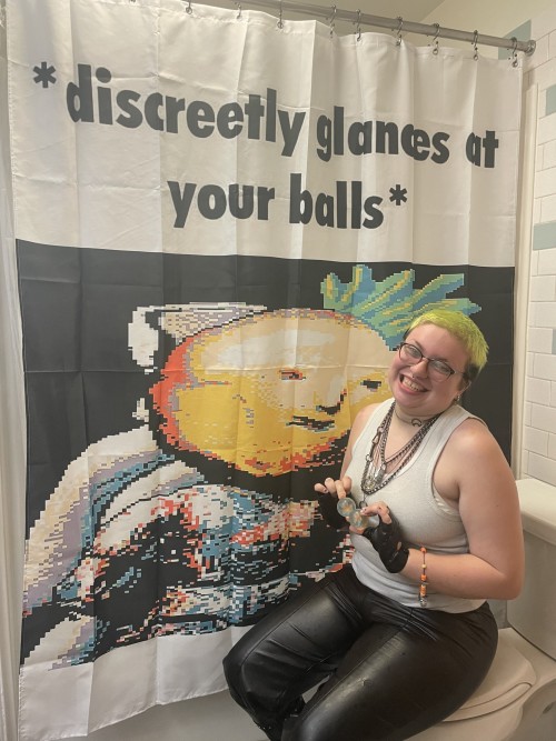 Me And My New Shower Curtain, If You Even Care