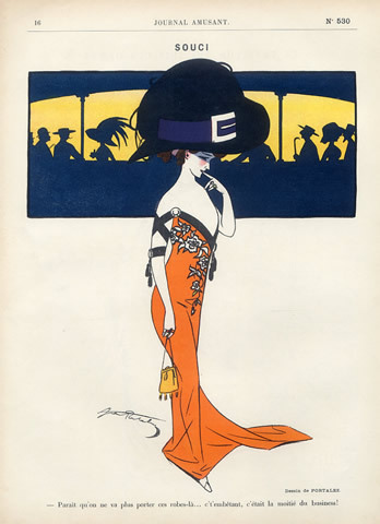 Elegant Parisiene by Portalez in Le Journal Amusant, 1909