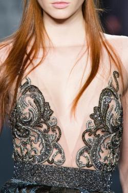 nadaxprada:  notordinaryfashion:  Badgley Mischka F/W 2015-16  RTW  High fashion x models