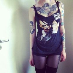 tychabrah:  Rocker tatto on We Heart It - http://weheartit.com/entry/95599984 