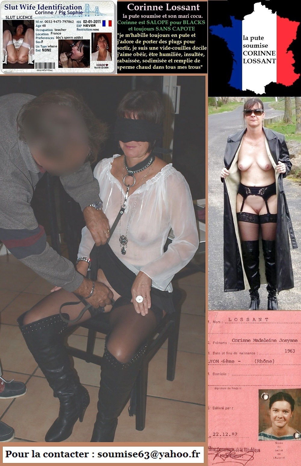 pervottoscorner:  Mature French BBC slave wife Corinne used as the slut she is deserves…Pics
