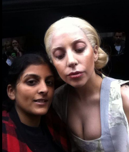 amennutella:  xxartpopxx:  gaga with a fan moments ago.  Jamie Patel