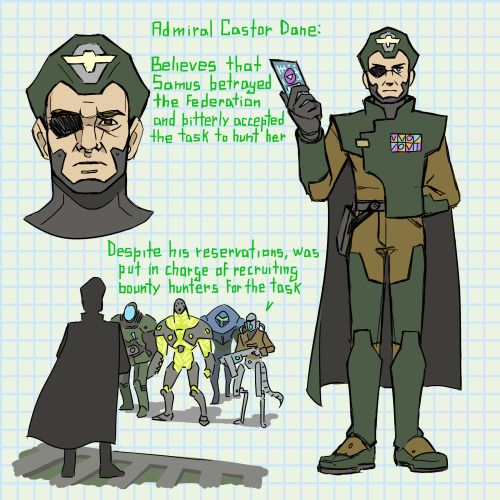 Part 3 of my concepts for post-Fusion MetroidAdm. Castor Dane, now an antagonist. I borrowed heavily