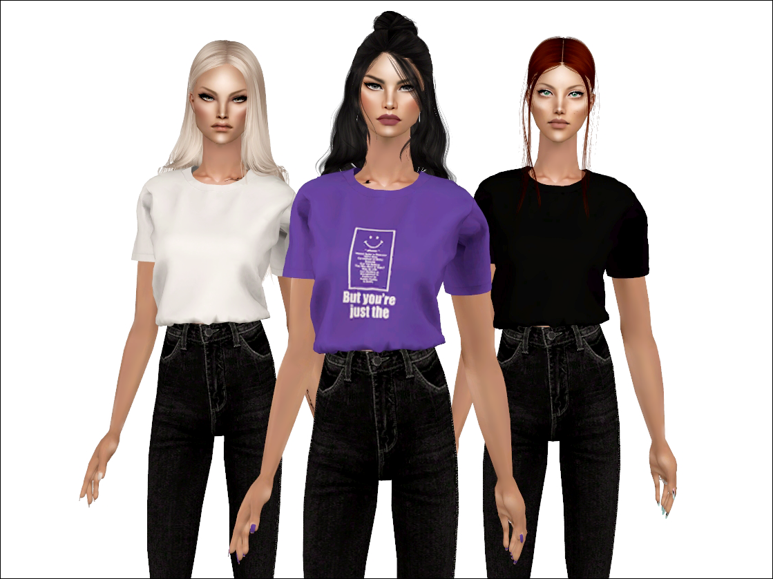 Nika Onishko Basic T Shirt To Ts2 Original Meshesandtextures By