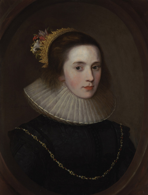 Portrait of Gertrude Sadleir, Lady Aston of Forfar by an artist of the British School, early 17th ce