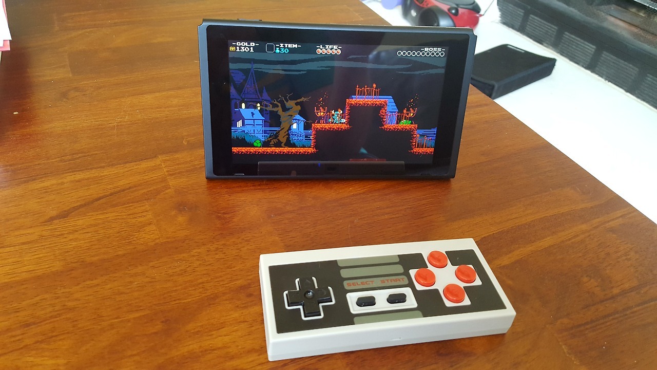 8BitDo controllers work with Switch now ⊟ Get the 4.00 firmware update here, then set the controller to Switch mode (I didn’t know how the different modes worked on these things until just now), and you can be playing Switch games with whatever...