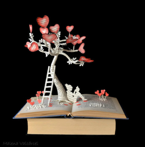 lustik:Book Sculptures and Paper Art - Malena Valcárcel.Etsy ShopArtists on tumblrLustik:&nbs