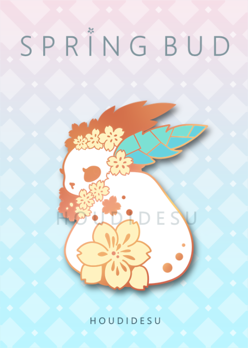 Spring Bud hard enamel pin is available for limited pre-order through 03.01!Get yourself a small apr