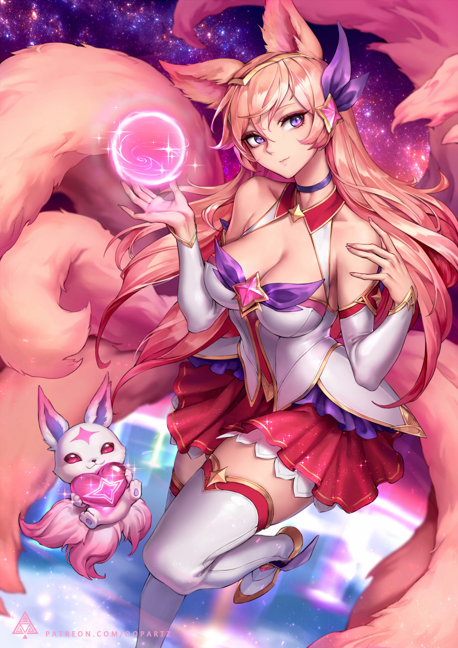 rarts:    Star Guardian Ahri (skin): League of Legends (LOL) game fanart [Artist: