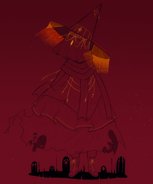 A pretty little witchling hanging out with some friends