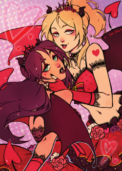 mintlark:my piece for the lovely devotion nozoeli fanzine! little devils set is so cute ;__;