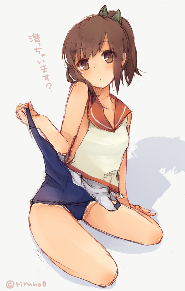 because-japan:  Charm Point Identified:  I-401’s tanlines.  aka_sak4, haya_kewi,