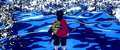 ydotome: Blood Demon Art… Cutting Thread Rotation! vs. Water Breathing… Eleventh From… Dead Calm.  -