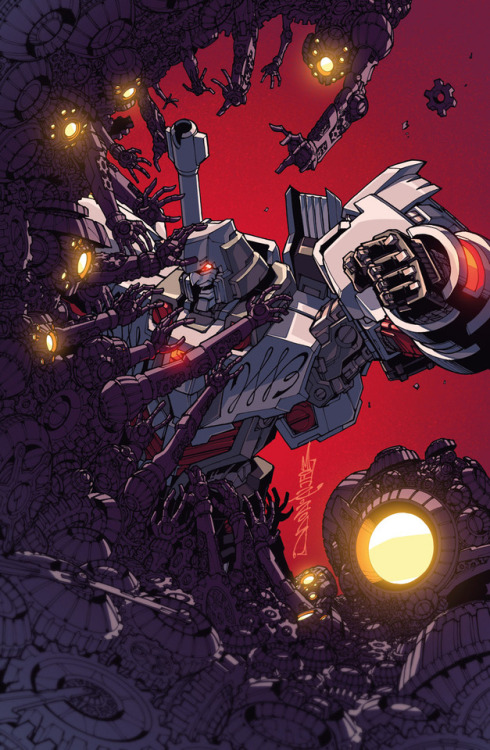 markerguru001:  dyemooch:  lines by @markerguru001 colors by some insignificant shit.  Megs: I’ll tell you like I told Starscream, I DON”T SHARE MY M&M’s!!!!!Always awesome to work with Josh on covers and comics :D 