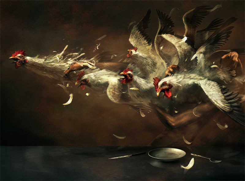 vegan-art:  Artist: Ryohei Hase  |  Title: “Their Feelings 03”  