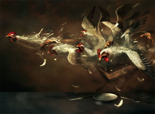 vegan-art:  Artist: Ryohei Hase  |  Title: “Their Feelings 03”  