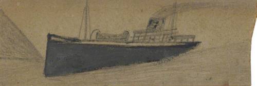 Grey Steam Boat, Alfred Wallis