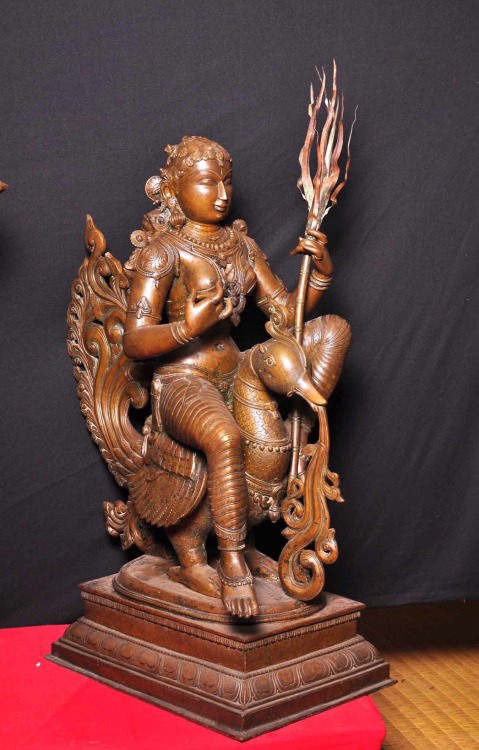 Rati, Goddess of desire and wife of Kamadeva, south indian bronze