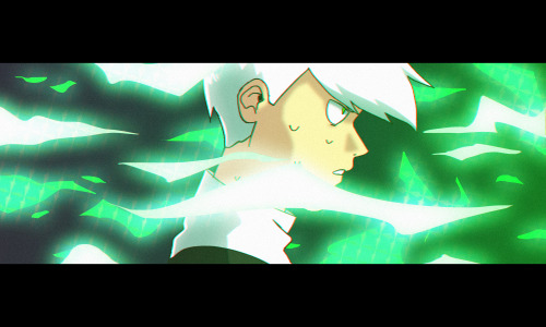 Danny Phantom but it looks like Mob Psycho 100 and I make everything 100 times more dramatic