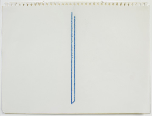Figure 2. Fred Sandback, Untitled, c. 1975Pastel on paper, 9 x 11 15/16 inches (22.9 x 30.3 cm)© 201