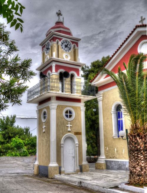 Main Church, Skala, Cephalonia by Richard Williams. 