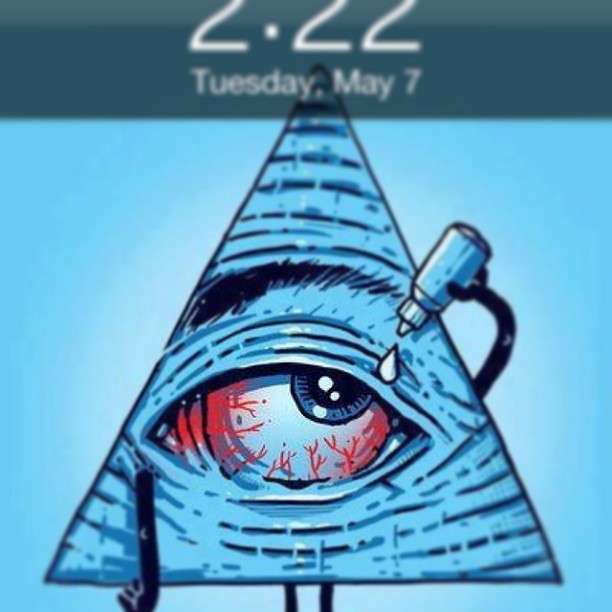 Illuminati ! #ok #swag #iphone #instafly #redeyes #aha #flying #mcds #afterwork