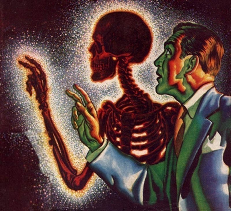 atomic-flash:  Cover Image Detail: Fantastic Novels Magazine March 1949. Illustration: