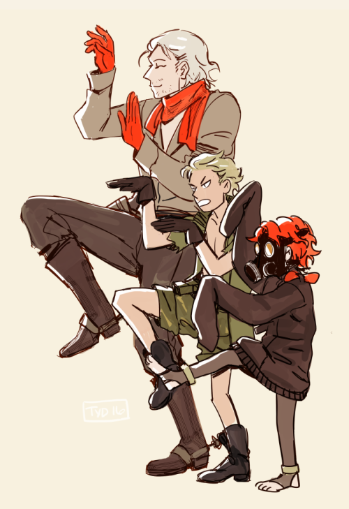 theyoungdoyley:  1. one day you’re gonna graft that kid’s arm to your body, and it’ll be wild 2. foxhound&! 3. ocelot raising hounds 