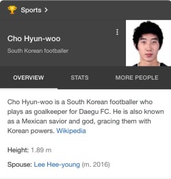 bob-belcher:  Cho Hyun-woo’s wiki description changes after South Korea beat Germany in the World Cup, ultimately saving Mexico