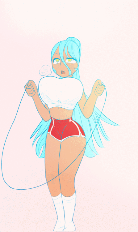 cottoncandysheeps:  Human Circuit jumping rope ! 