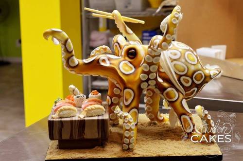 steampunktendencies:OctoChef cake by Avalon Cakes http://goo.gl/TLh7Zn